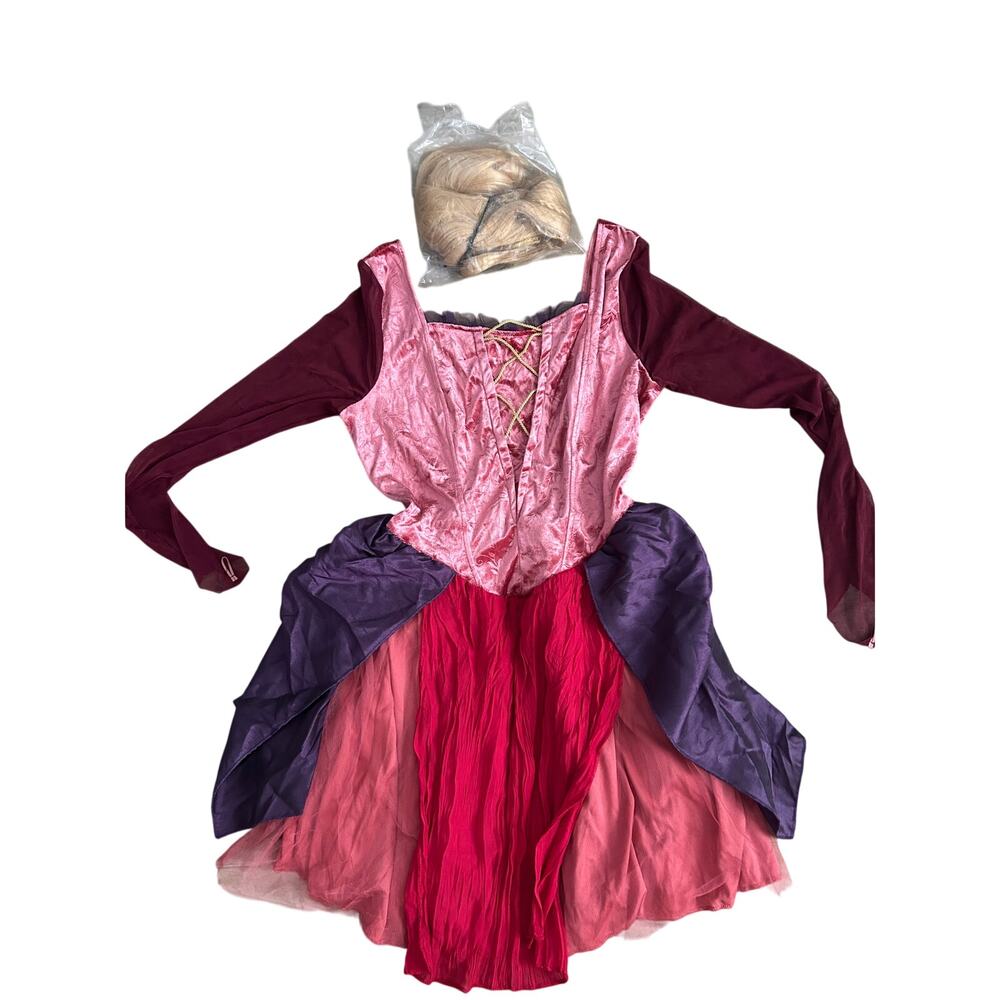 DISNEY HOCUS POCUS "SARAH" ADULT COSTUME SIZE LARGE